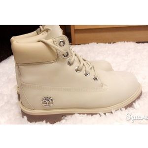 Cream colored Timberlands!